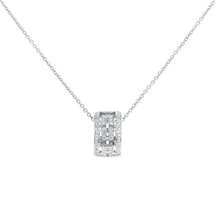 [Stellar Jewelry]PARENTESI NECKLACE SILVER DIAMOND