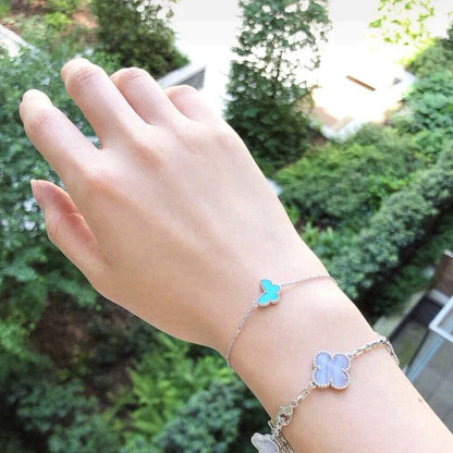 [Stellar Jewelry]BUTTERFLY TURQUOISE BUTTERFLY BRACELET SILVER