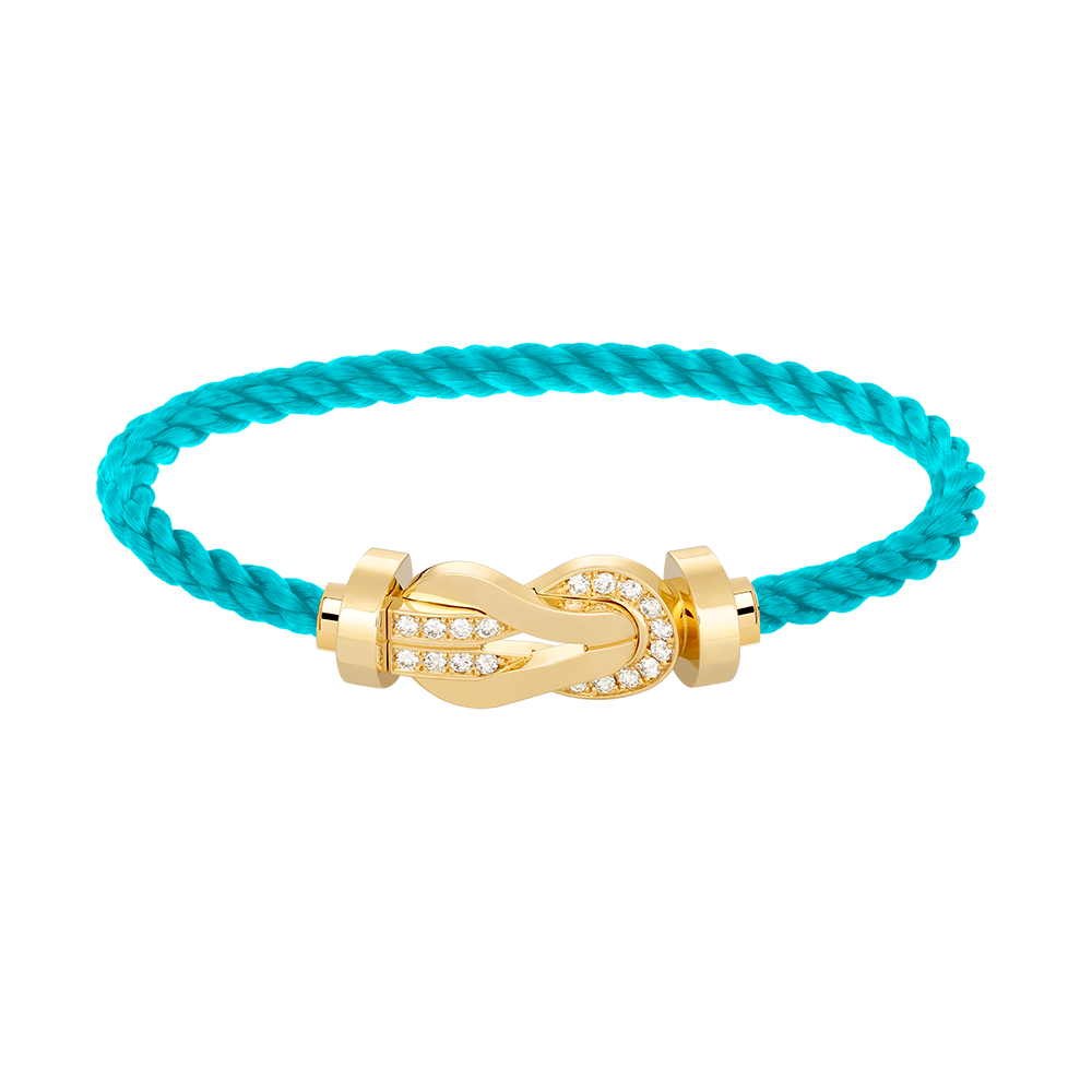 [Stellar Jewelry]CHANCE LARGE 8 FIGURE BUCKLE HALF DIAMOND BRACELET GOLD