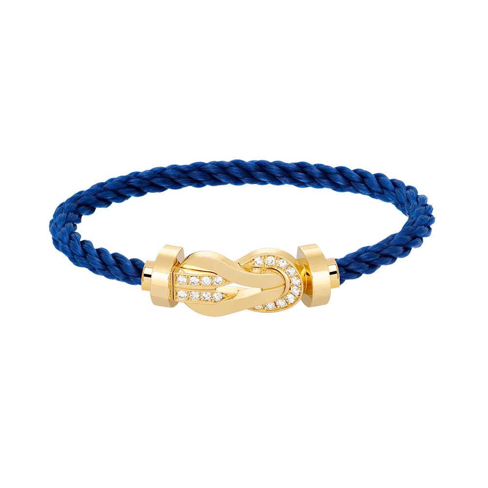 [Stellar Jewelry]CHANCE LARGE 8 FIGURE BUCKLE HALF DIAMOND BRACELET GOLD