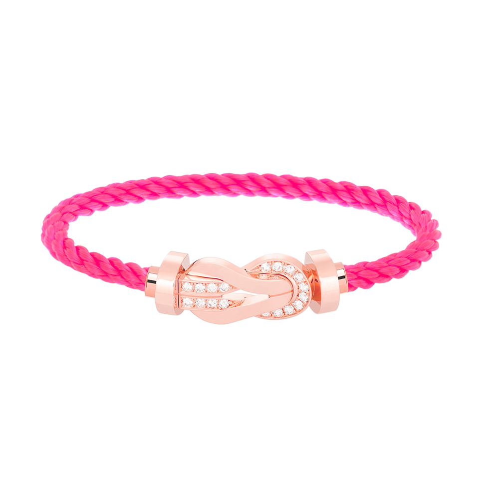 [Stellar Jewelry]CHANCE LARGE 8 FIGURE BUCKLE HALF DIAMOND BRACELET ROSE GOLD