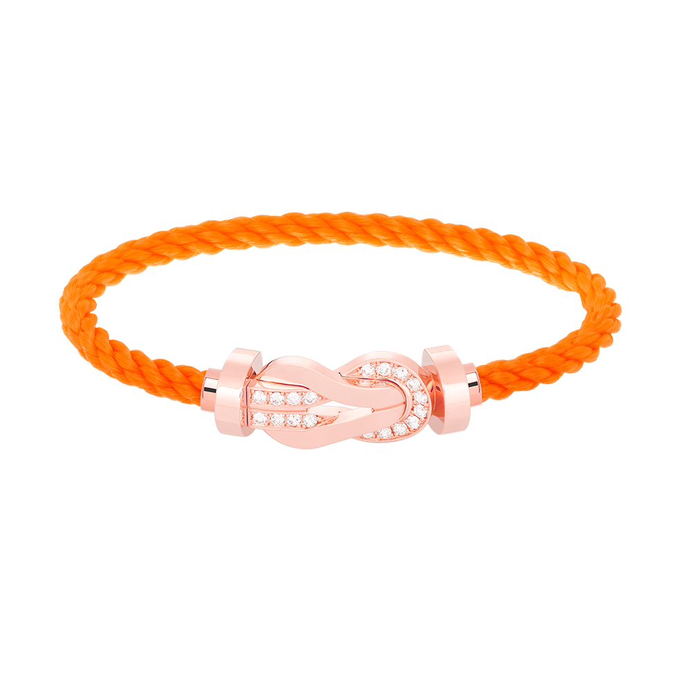 [Stellar Jewelry]CHANCE LARGE 8 FIGURE BUCKLE HALF DIAMOND BRACELET ROSE GOLD