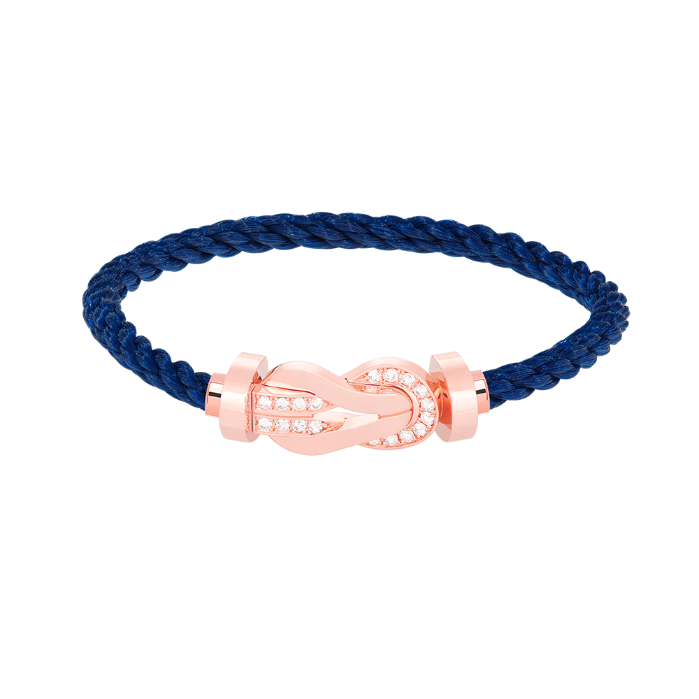 [Stellar Jewelry]CHANCE LARGE 8 FIGURE BUCKLE HALF DIAMOND BRACELET ROSE GOLD