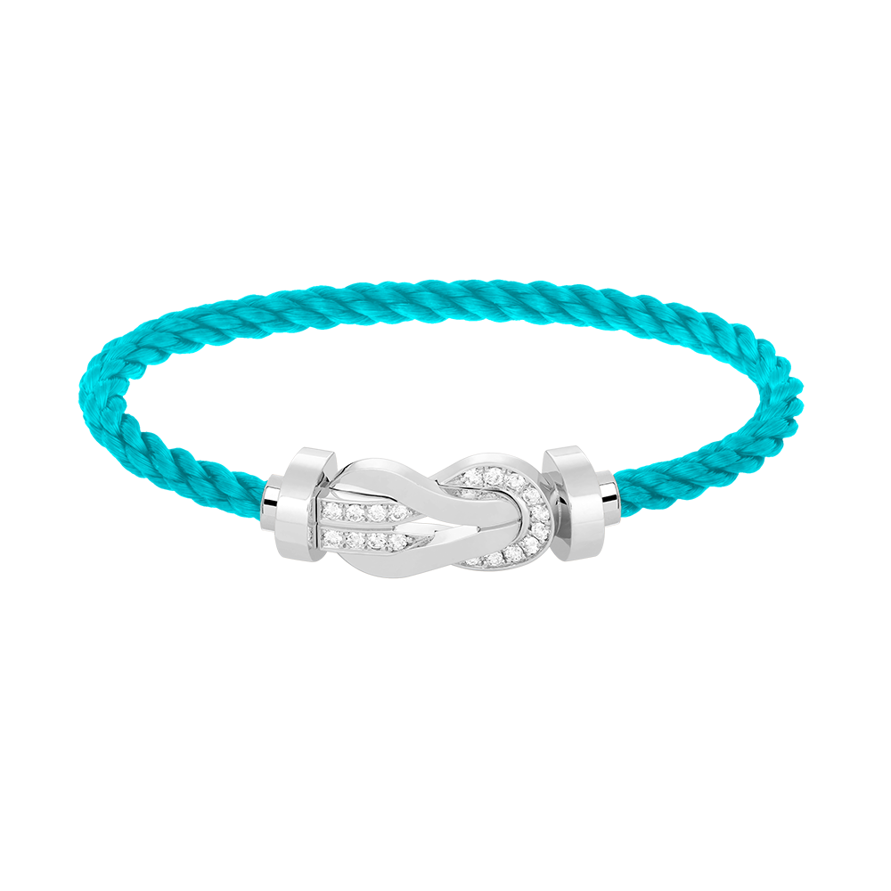 [Stellar Jewelry]CHANCE LARGE 8 FIGURE BUCKLE HALF DIAMOND BRACELET SILVER