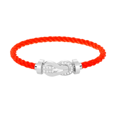 [Stellar Jewelry]CHANCE LARGE 8 FIGURE BUCKLE HALF DIAMOND BRACELET SILVER