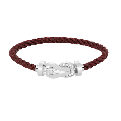 [Stellar Jewelry]CHANCE LARGE 8 FIGURE BUCKLE HALF DIAMOND BRACELET SILVER