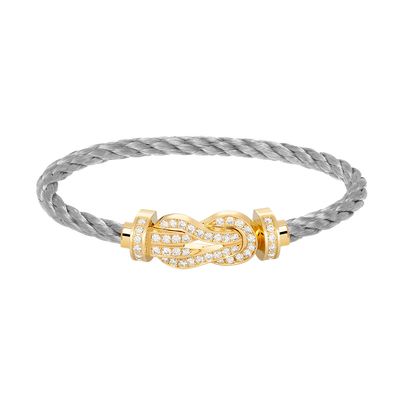 [Stellar Jewelry]CHANCE LARGE 8 FIGURE BUCKLE FULLDIAMOND BRACELET GOLD