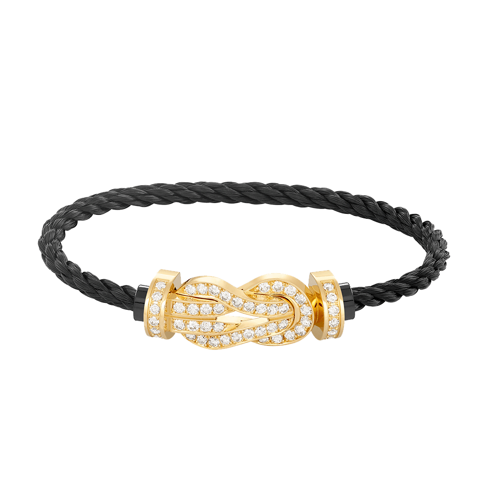 [Stellar Jewelry]CHANCE LARGE 8 FIGURE BUCKLE FULLDIAMOND BRACELET GOLD
