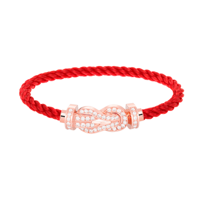 [Stellar Jewelry]CHANCE LARGE 8 FIGURE BUCKLE FULL DIAMOND BRACELET ROSE GOLD