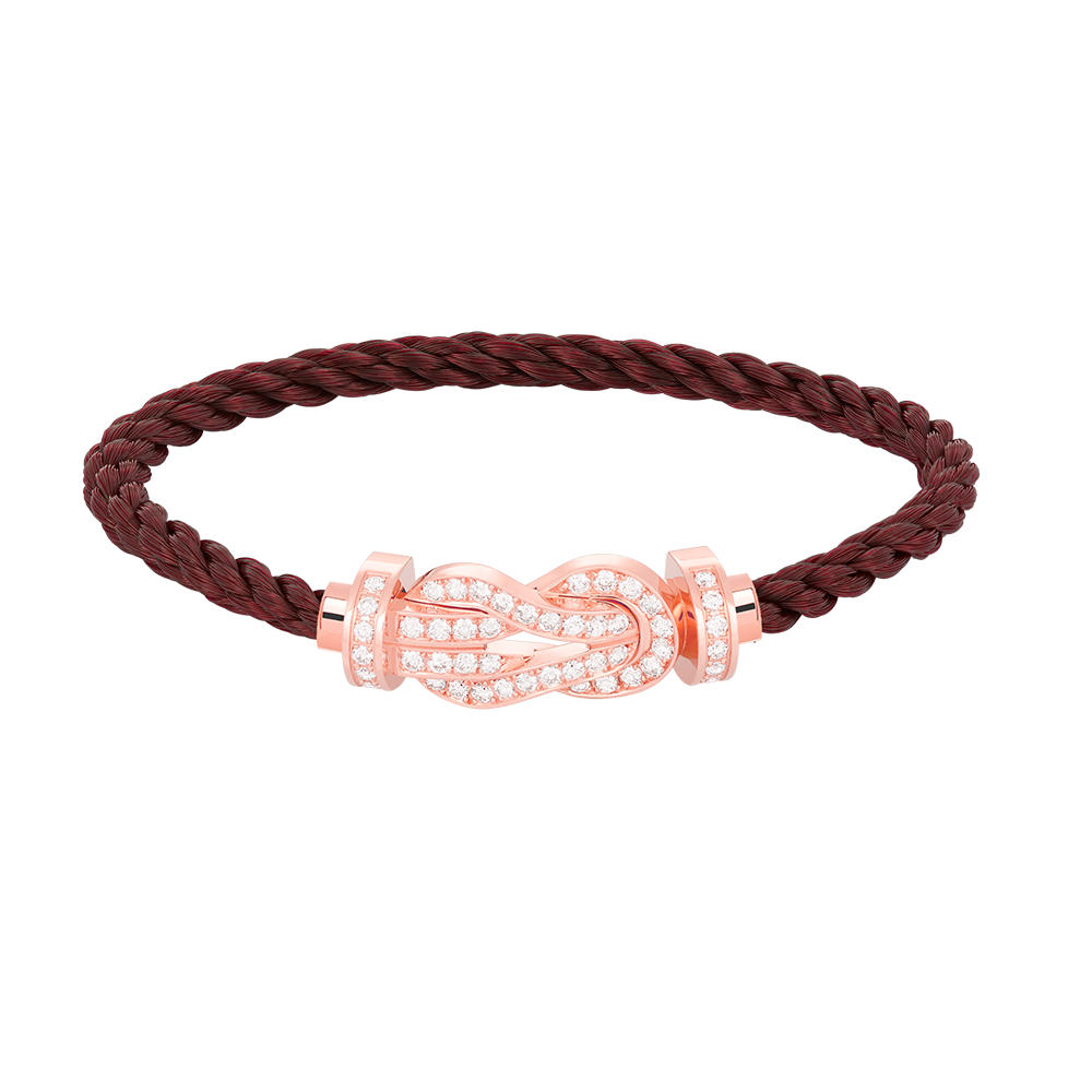 [Stellar Jewelry]CHANCE LARGE 8 FIGURE BUCKLE FULL DIAMOND BRACELET ROSE GOLD