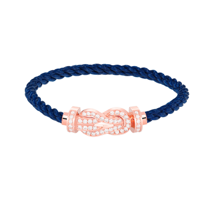 [Stellar Jewelry]CHANCE LARGE 8 FIGURE BUCKLE FULL DIAMOND BRACELET ROSE GOLD