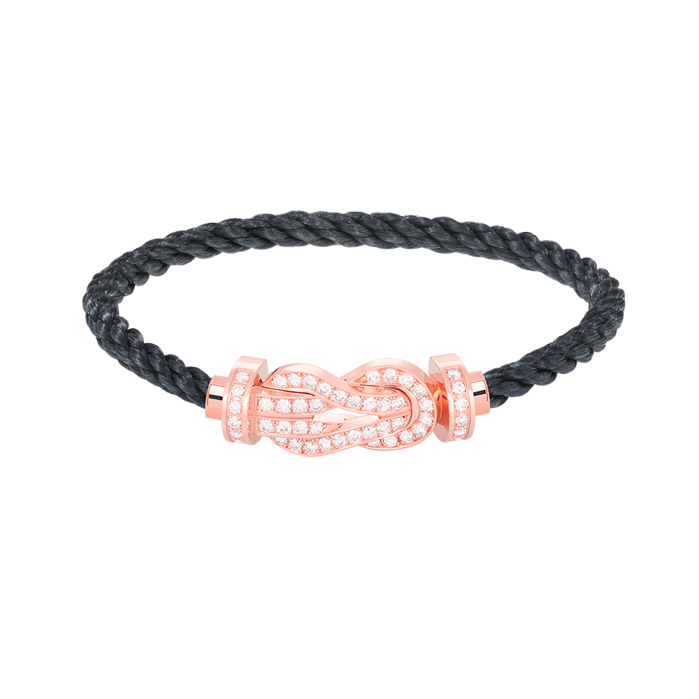 [Stellar Jewelry]CHANCE LARGE 8 FIGURE BUCKLE FULL DIAMOND BRACELET ROSE GOLD