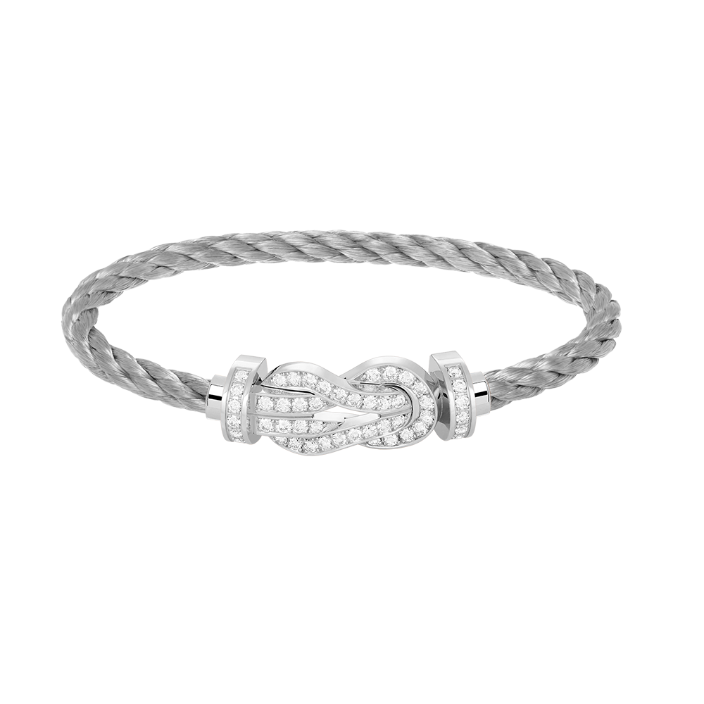 [Stellar Jewelry]CHANCE LARGE 8 FIGURE BUCKLE FULL DIAMOND BRACELET SILVER