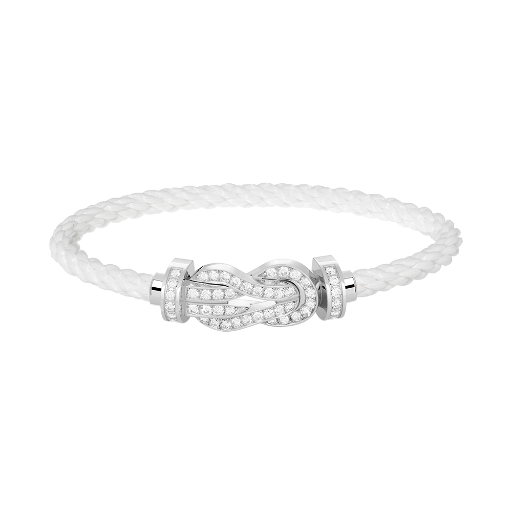 [Stellar Jewelry]CHANCE LARGE 8 FIGURE BUCKLE FULL DIAMOND BRACELET SILVER
