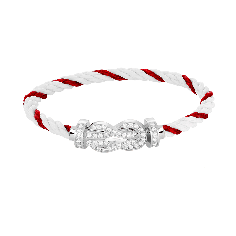 [Stellar Jewelry]CHANCE LARGE 8 FIGURE BUCKLE FULL DIAMOND BRACELET SILVER