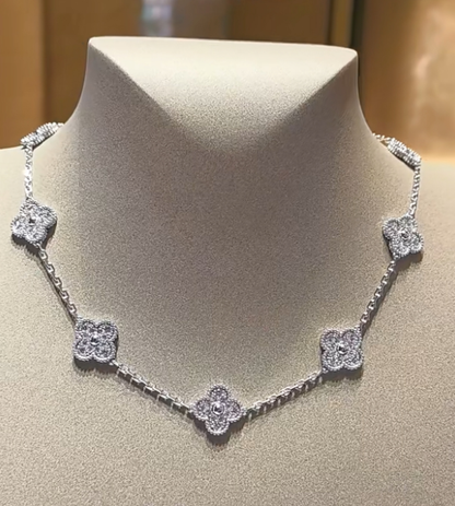 [Stellar Jewelry Jewelry]CLOVER 10 MOTIFS  Gold Diamond  NECKLACE
