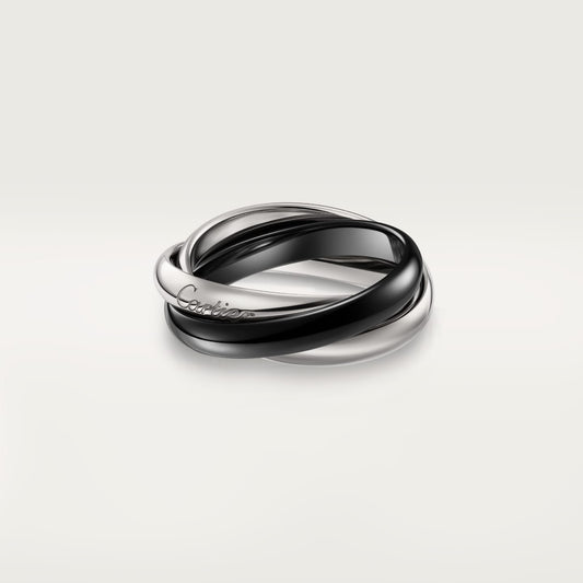 [Stellar Jewelry]TRINITY 3.2MM RING BLACK CERAMIC