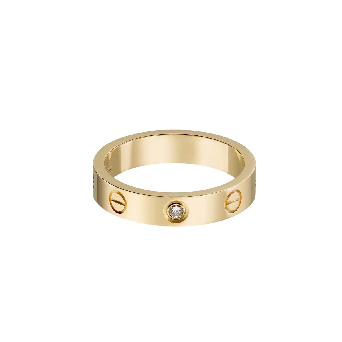 [Stellar Jewelry]LOVE 4MM 1 DIAMOND RING