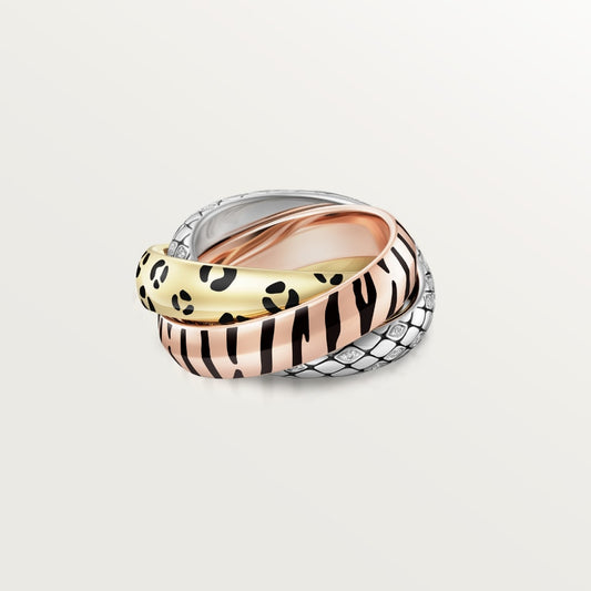 [Stellar Jewelry]TRINITY  RING LEOPARD PRINT