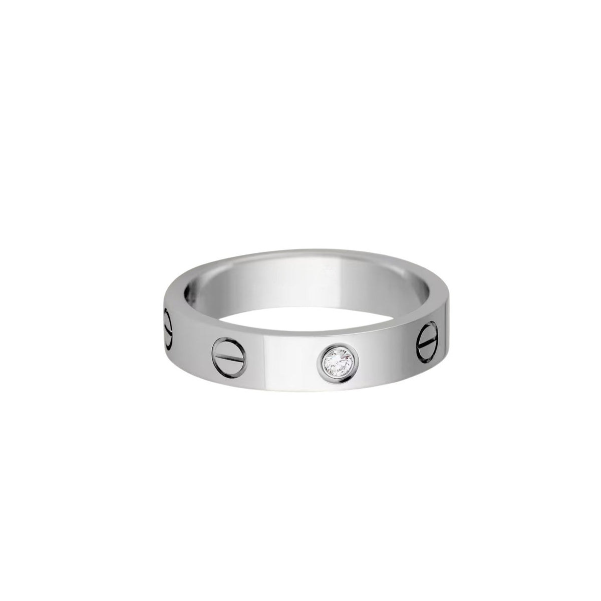 [Stellar Jewelry]LOVE 4MM 1 DIAMOND RING