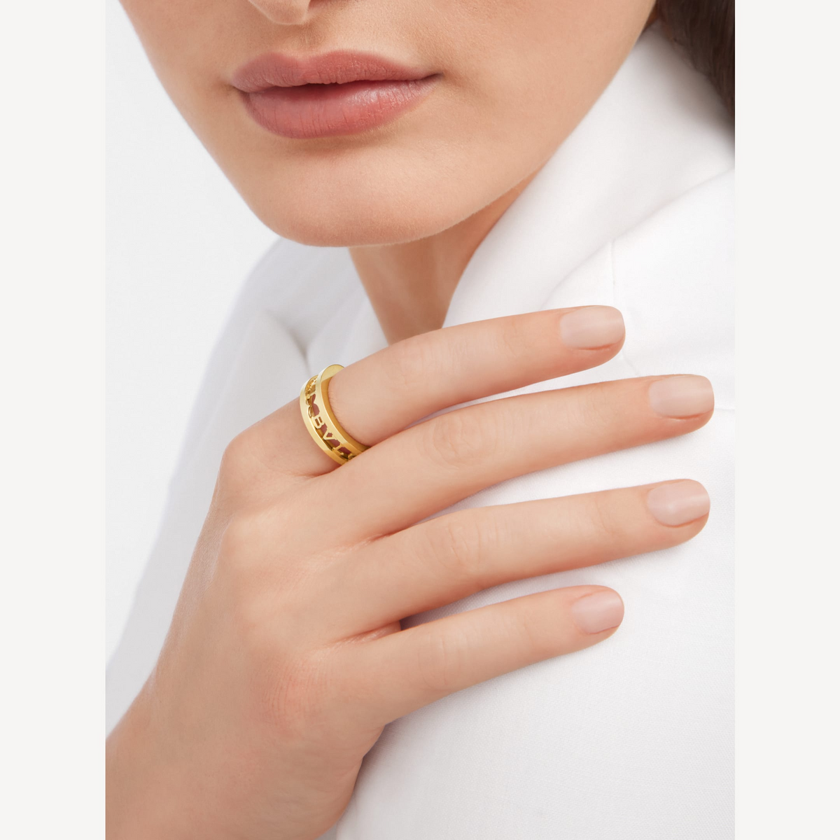 [Stellar Jewelry]ZERO 1 ONE-BAND WITH OPENWORK LOGO SPIRAL RING