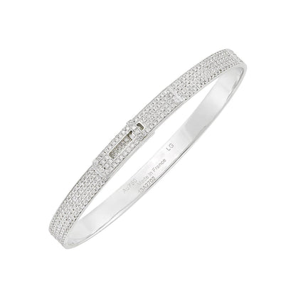 [Stellar Jewelry]HM KELLY BRACELET IN SILVER AND FULL PAVE DIAMOND