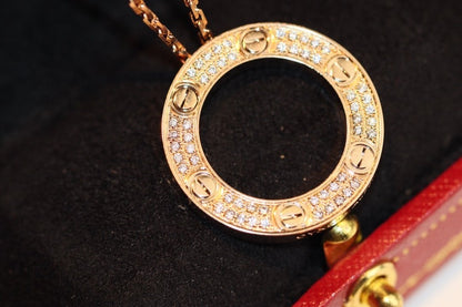 [Stellar Jewelry]LOVE NECKLACE ADJUSTABLE ROSE GOLD