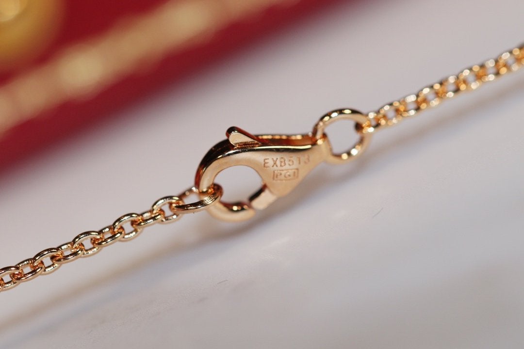[Stellar Jewelry]LOVE NECKLACE PINK GOLD AND SILVER