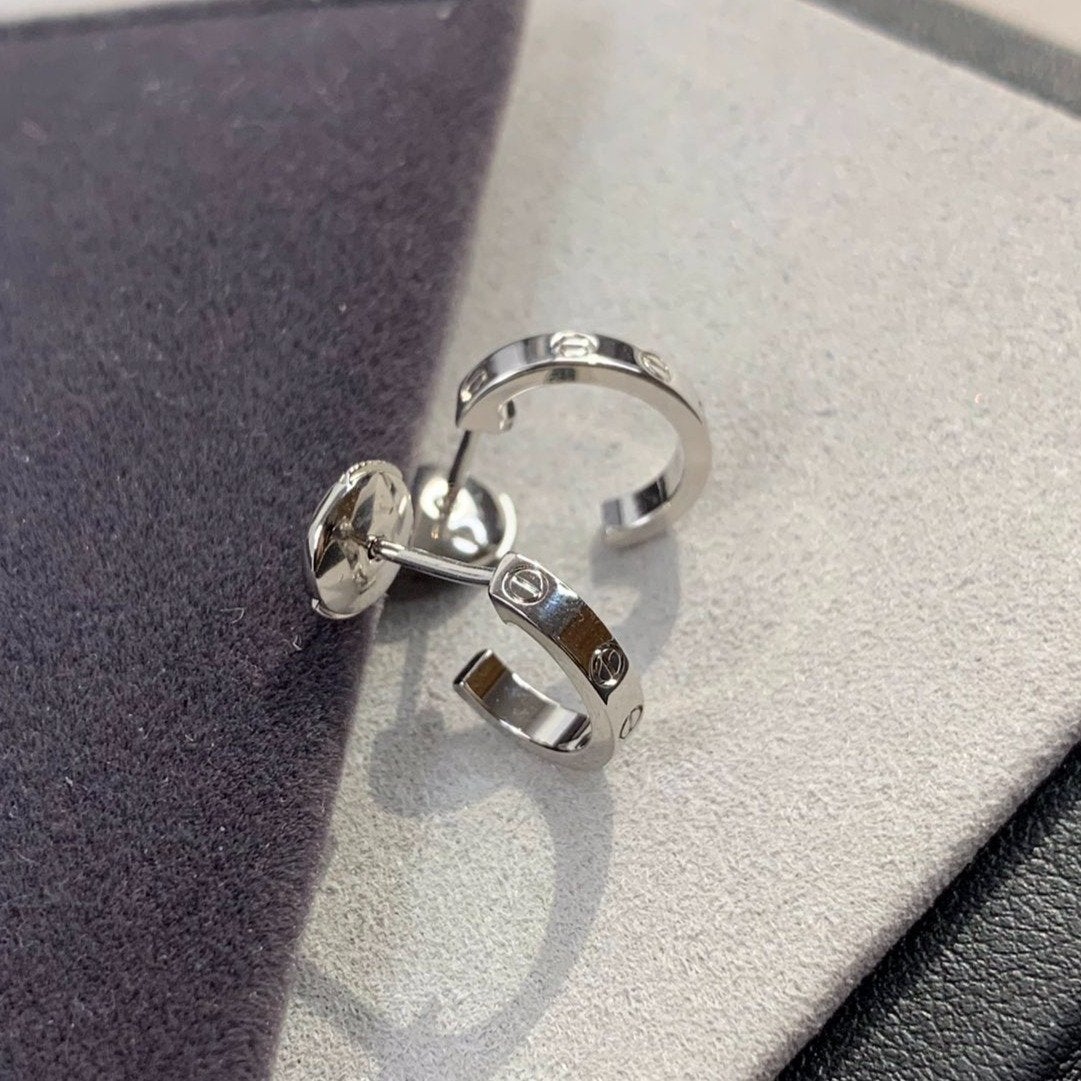 [Stellar Jewelry]LOVE EARRINGS 2.65MM SILVER