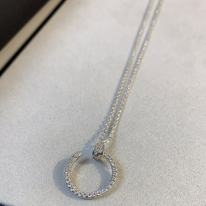 [Stellar Jewelry]JUSTE NECKLACE SILVER DIAMONDS