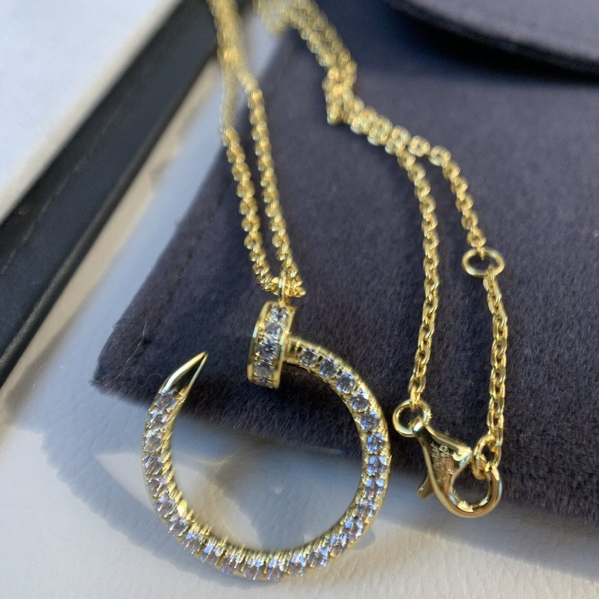 [Stellar Jewelry]JUSTE NECKLACE GOLD DIAMONDS