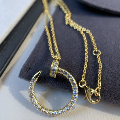 [Stellar Jewelry]JUSTE NECKLACE GOLD DIAMONDS