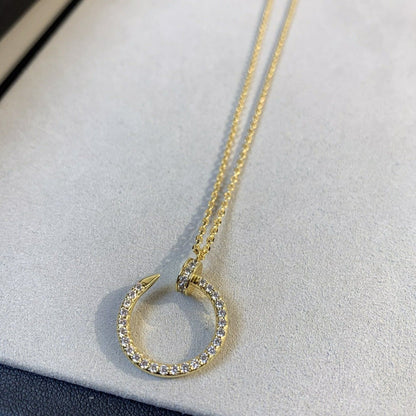 [Stellar Jewelry]JUSTE NECKLACE GOLD DIAMONDS