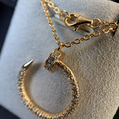 [Stellar Jewelry]JUSTE NECKLACE PINK GOLD DIAMONDS