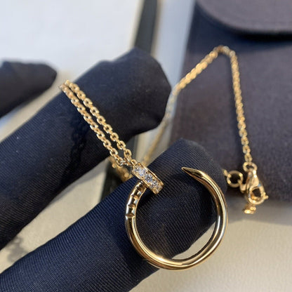 [Stellar Jewelry]JUSTE NECKLACE PINK GOLD DIAMONDS