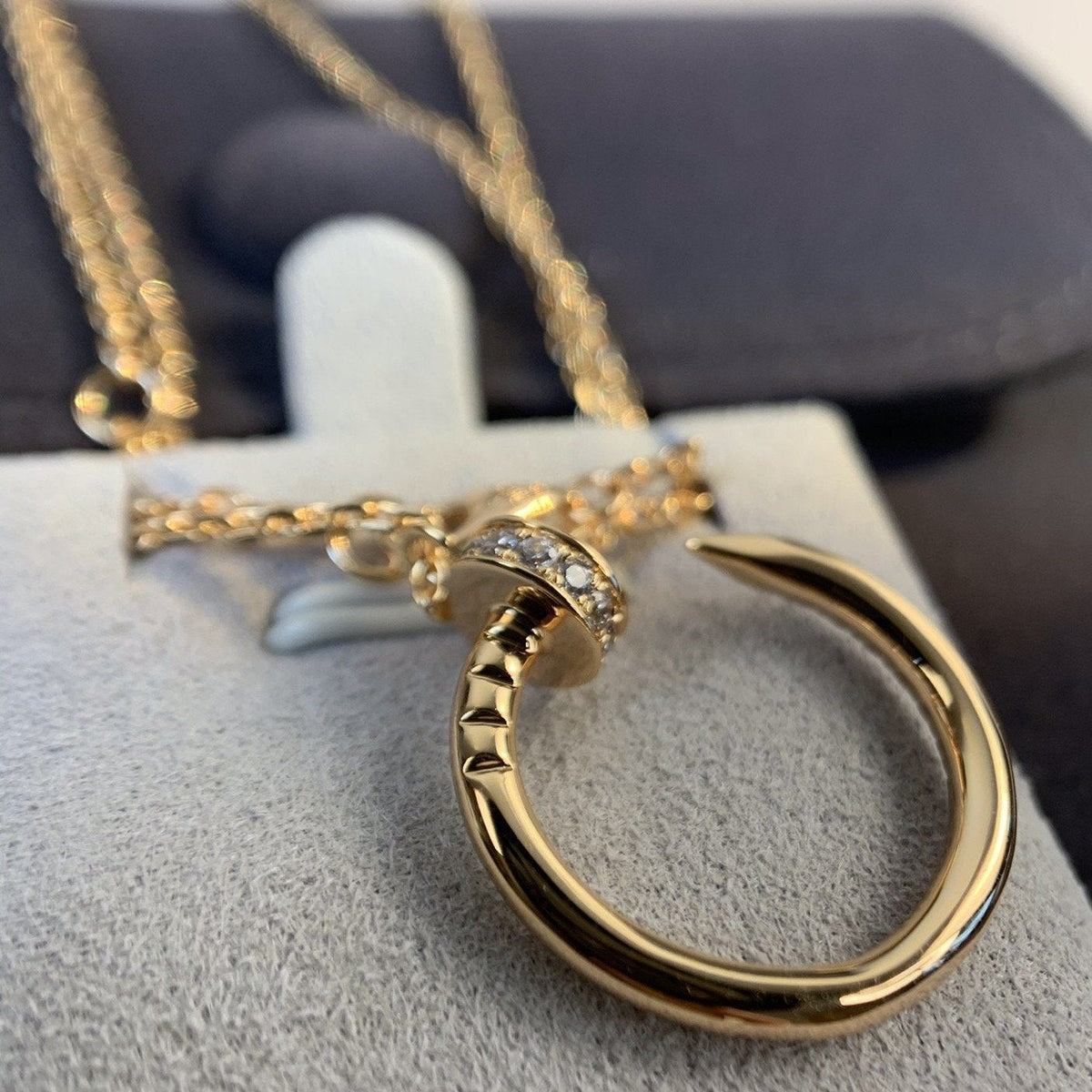 [Stellar Jewelry]JUSTE NECKLACE PINK GOLD DIAMONDS