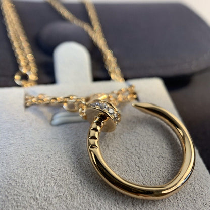[Stellar Jewelry]JUSTE NECKLACE PINK GOLD DIAMONDS