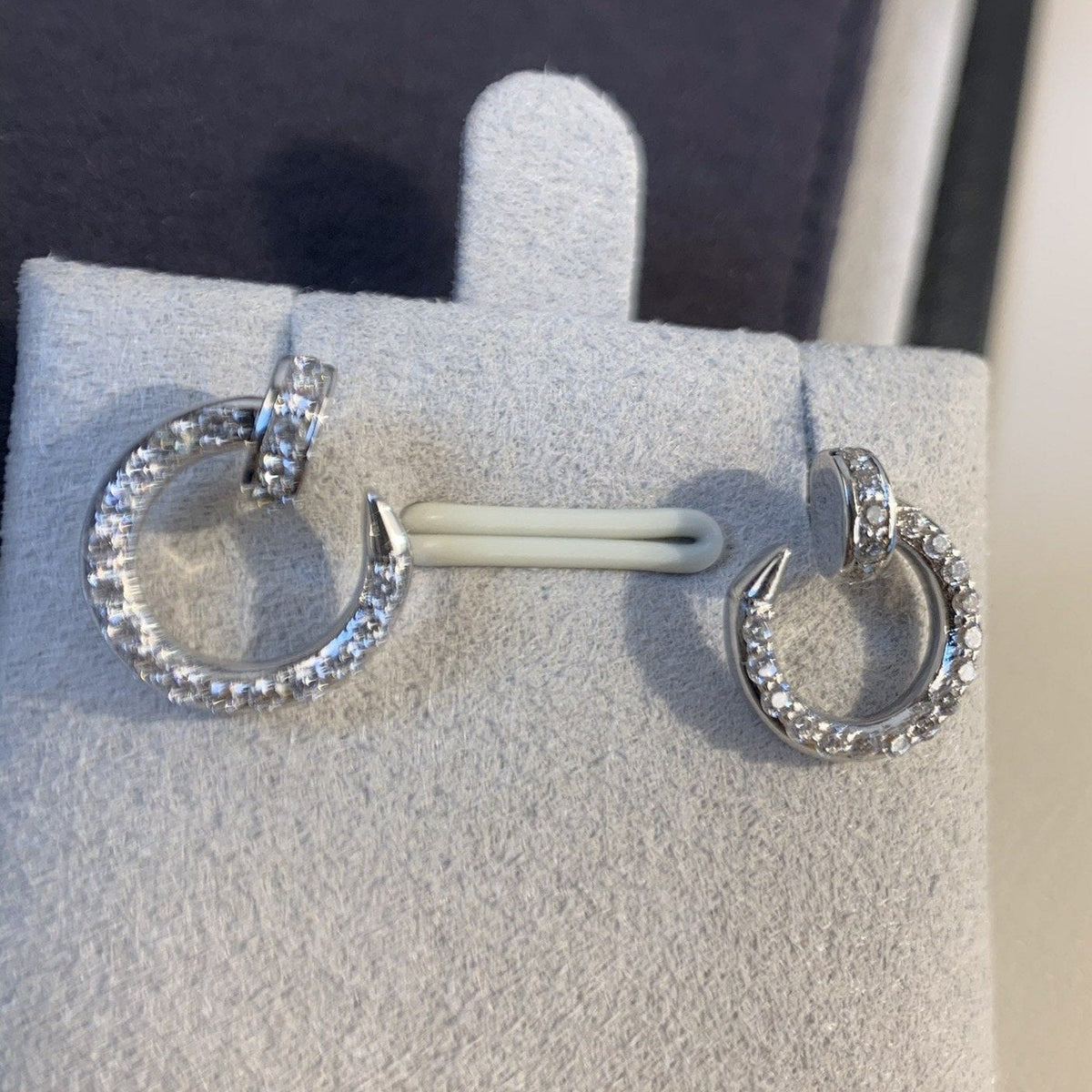 [Stellar Jewelry]JUSTE EARRINGS SILVER DIAMONDS