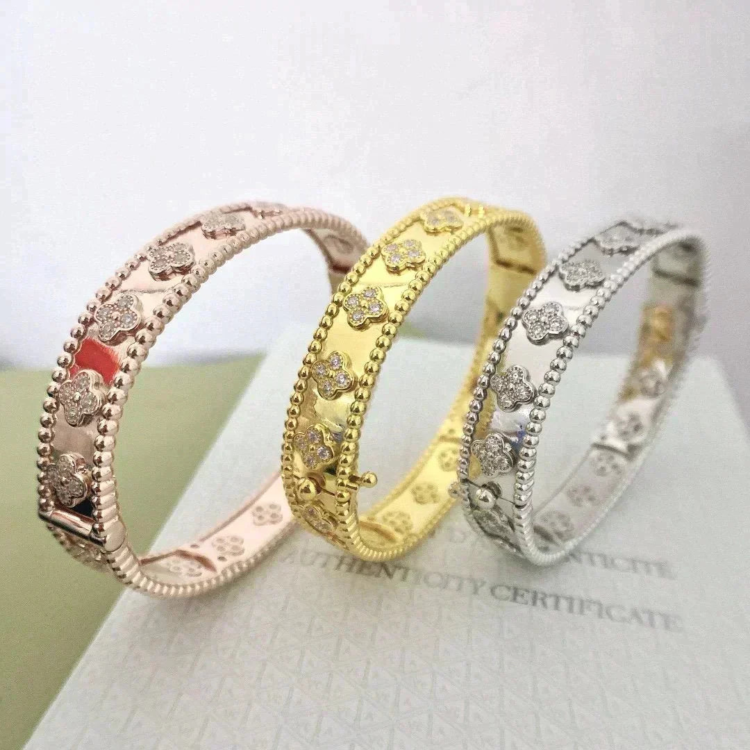 [Stellar Jewelry]CLOVER BRACELET 8MM DIAMONDS