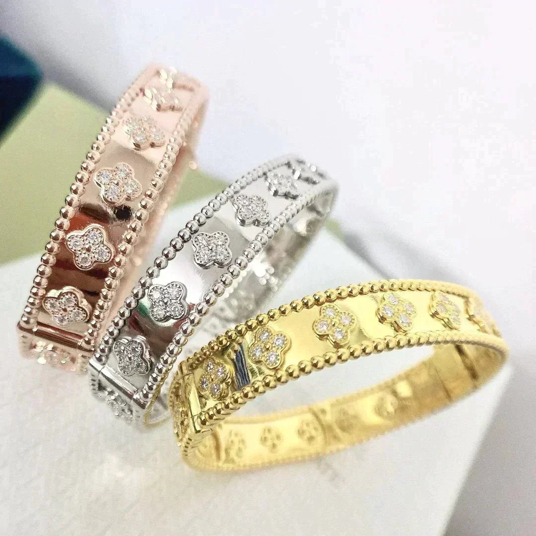 [Stellar Jewelry]CLOVER BRACELET 8MM DIAMONDS