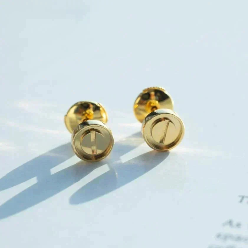 [Stellar Jewelry]LOVE EARRINGS GOLD 10MM