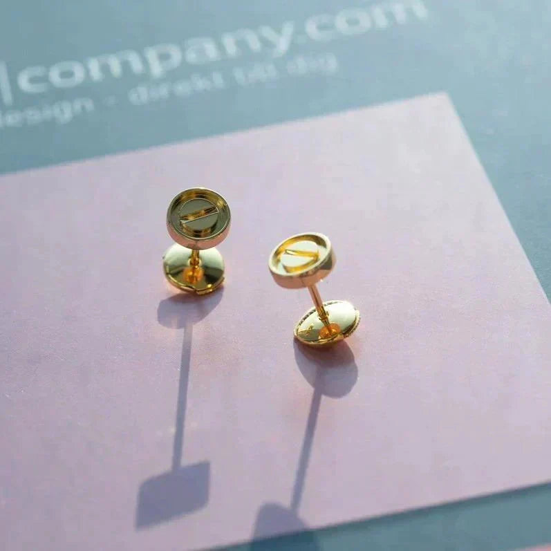 [Stellar Jewelry]LOVE EARRINGS GOLD 10MM