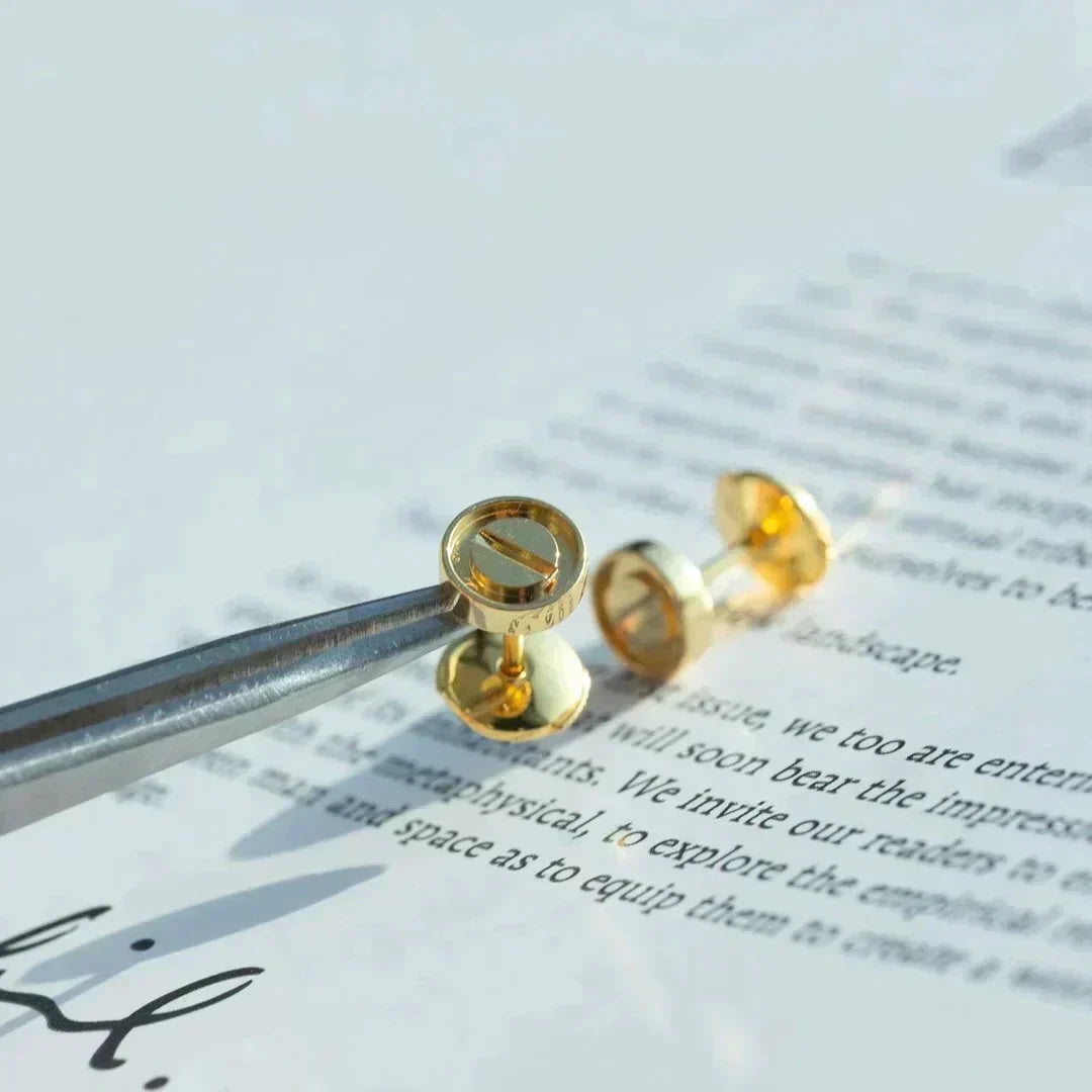 [Stellar Jewelry]LOVE EARRINGS GOLD 10MM