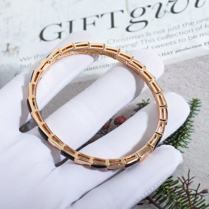 [Stellar Jewelry]SERPENTI BRACELET PINK GOLD ONYX