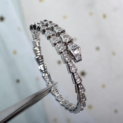 [Stellar Jewelry]SERPENTI BRACELET 6MM SILVER DIAMOND