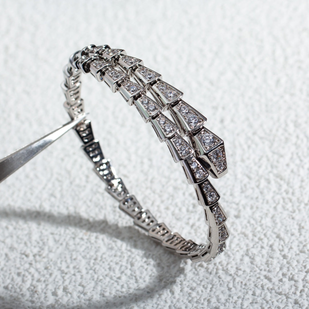 [Stellar Jewelry]SERPENTI BRACELET 6MM SILVER DIAMOND