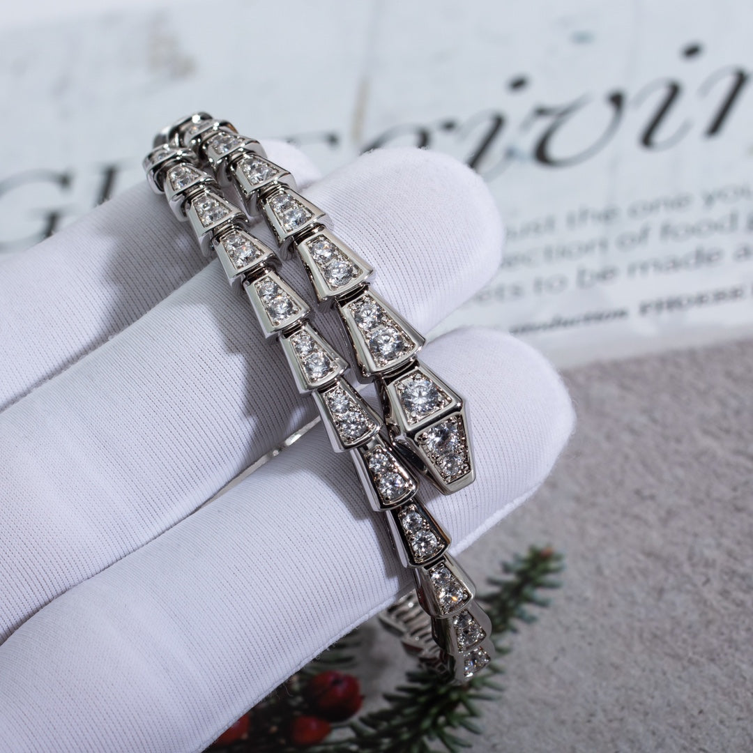 [Stellar Jewelry]SERPENTI BRACELET 6MM SILVER DIAMOND