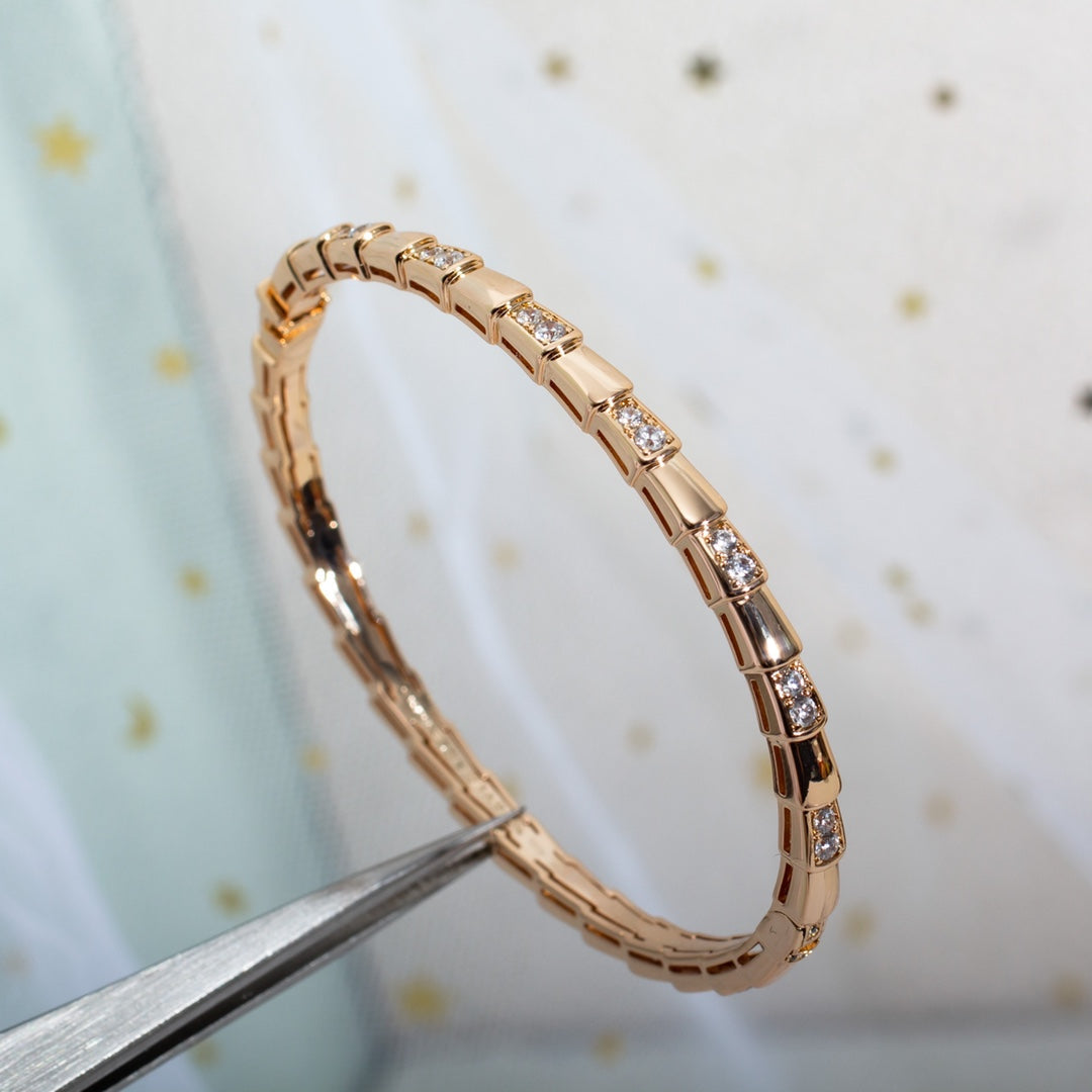 [Stellar Jewelry]SERPENTI BRACELET PINK GOLD DIAMOND