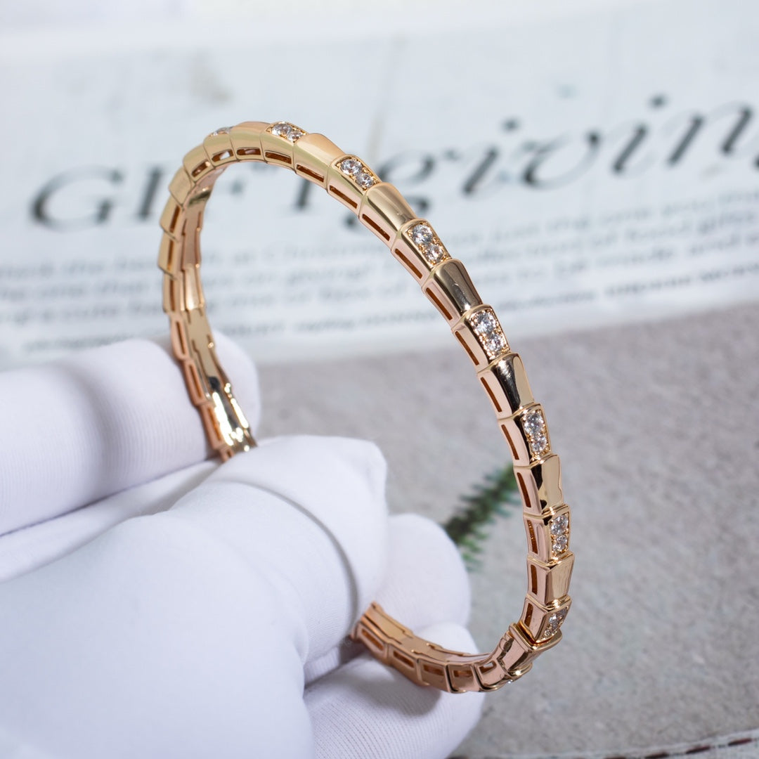 [Stellar Jewelry]SERPENTI BRACELET PINK GOLD DIAMOND