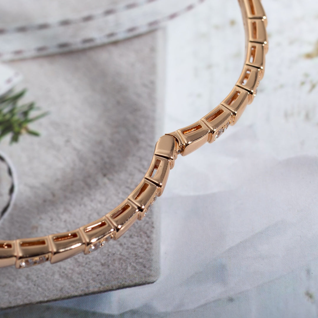 [Stellar Jewelry]SERPENTI SMALL BRACELET PINK GOLD DIAMOND